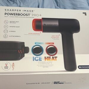 Sharper Image Powerboost Pro+ Massager - Black and Red